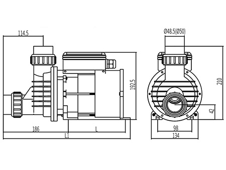 Bomba para hidromasaje, DXD-8M