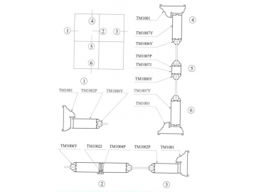 Perfil para puertas batientes modelo 100 (TM100)