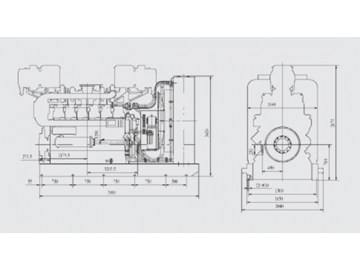 Motor diesel de la serie 2000 (390～900kW)