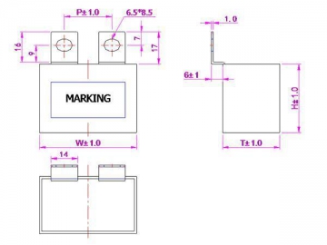 Capacitor de polipropileno metalizado para redes snubber MKP-IB