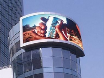 Pantalla curva LED gigante para publicidad exterior P8