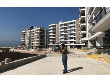 Baldosas de cerámica imitación mármol para apartamentos en Antalya, Turquía