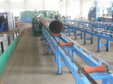 Sistema de transporte de tuberías para la máquina de corte