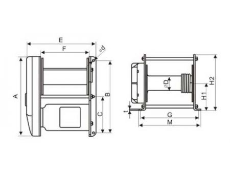 Winche Eléctrico, 250-500KG