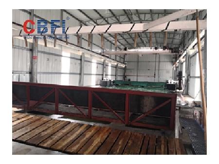 Sistema de Fabricación de Hielo por Salmuera de 40 Toneladas para Cliente en Jiangmen