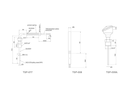 Sensores de Temperatura, Series TSP