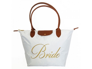 Bolso de nylon blanco CBB3788-1