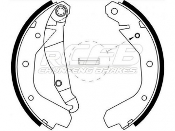 Zapatas de Freno para Vehículos Opel