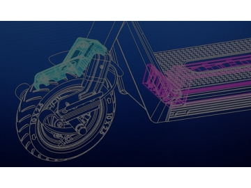 Scooter Eléctrico, con Ruedas de 8.5'' y Tracción Delantera de 380W Serie 853