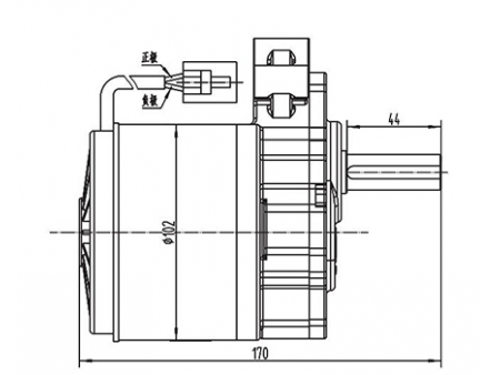 Motor de Imán Permanente, con Escobillas 250W (2800 RPM) - ZD101AZ2