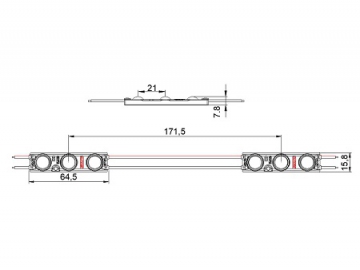 Módulo LED, retroalimentación MKX237B (1.08W)