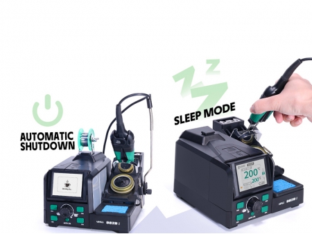 Estación de soldadura para desoldadura y retrabajo YIHUA 982D I con micropinzas ajustables