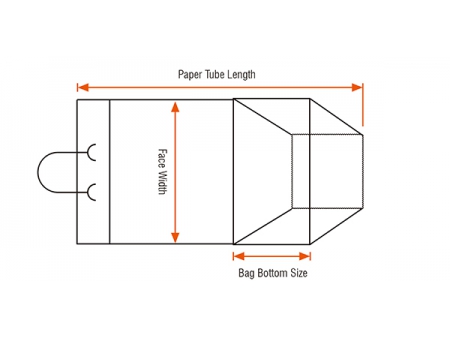 Máquina para fabricar bolsas de papel con manija enrollada automática, tipo alimentación de lámina,  SBH35F-HD