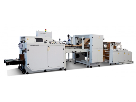 Máquina para fabricar bolsas de papel planas con cierre de cordón de alta velocidad, tipo SERVO,  FSB650