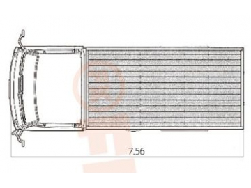 Camioneta de plataforma o puertas laterales abatible, FK6-100T