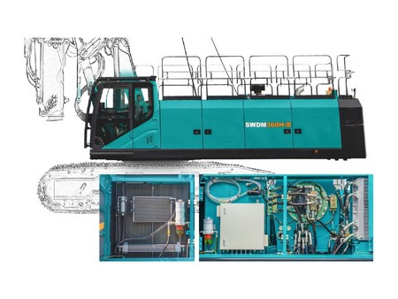 Perforadora Rotativa, SWDM300H; Perforadora Sobre Orugas