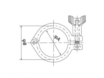 Abrazadera Clamp, de Perno Único; Abrazaderas Sanitarias