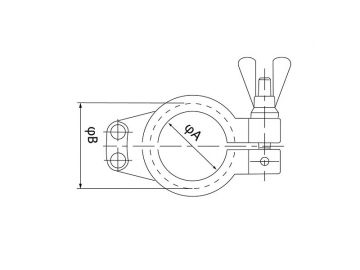 Abrazadera Clamp, de Doble Perno; Abrazaderas Sanitarias