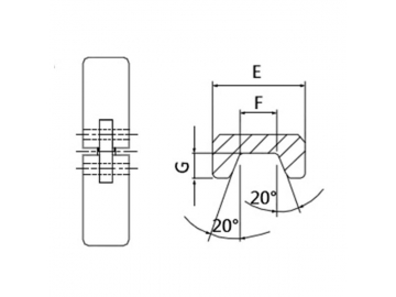 Abrazadera Clamp, de Doble Perno; Abrazaderas Sanitarias