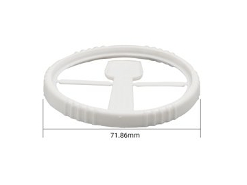 Tapa redonda de plástico con cuchara IML de Ø71.86mm, CX023