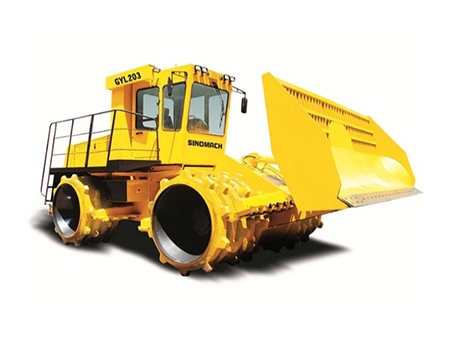 Compactador de Doble Tambor GYL203; Rodillos Vibratorios; Compactador de Residuos