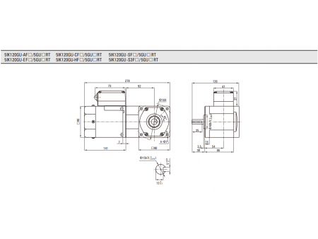 Motor de inducción  90mm 120W