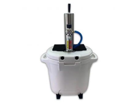 Nevera para dispensador de barril portátil