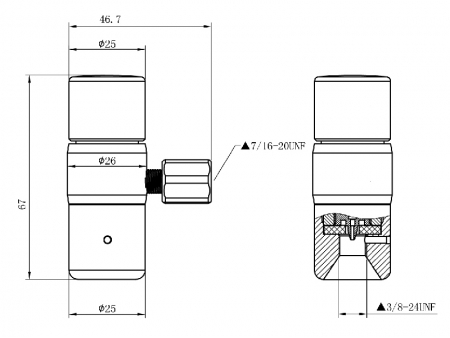 Regulador de CO₂ BP15 Integrado para Dispensar Cerveza de Barril, Regulable de 0~8 PSI, con Caudal de Hasta 8L/min