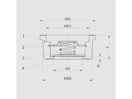 Válvula de Retención de Disco tipo Wafer