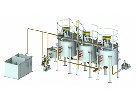 Planta modular de desplazamiento de polvo de zinc y lixiviación de cianuro de oro por lotes reubicable a pequeña escala