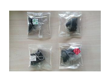 Máquina llenadora y selladora de bolsas de té con forma de pirámide promocional