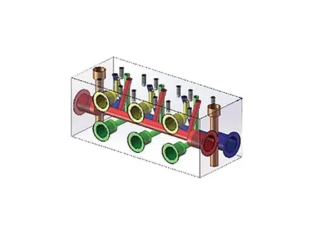 Colector de circuito paralelo de flujo NG6