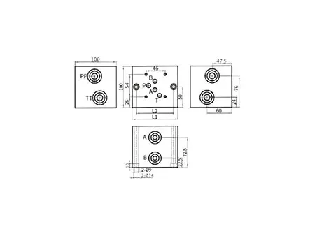 Colector de circuito paralelo de flujo NG10