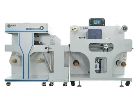 Máquina de impresión digital y corte de etiquetas