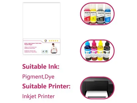 Papel transfer inkjet