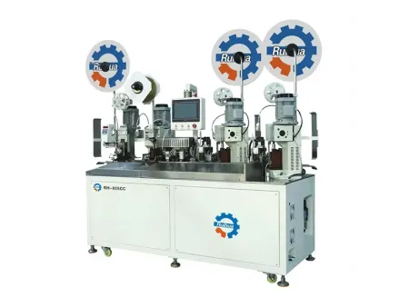 Máquina crimpadora automática de terminales multicable multifuncional