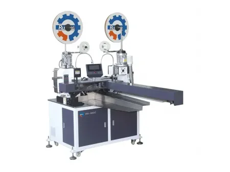 Máquina automática de estañado de 1 lado y crimpado de terminales de 2 lados