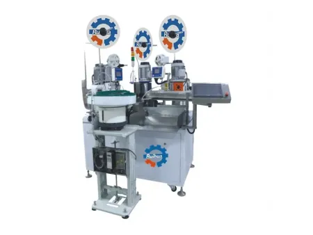 Máquina automática de crimpado de fusibles térmicos y termoretráctil