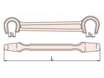 Llave tipo doble C antichispas 169