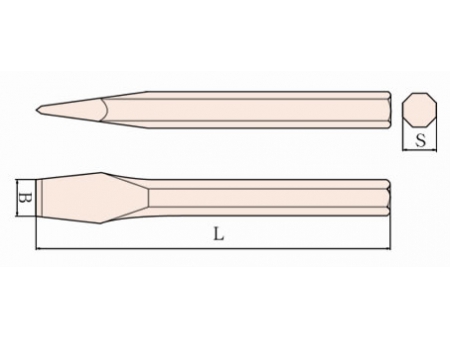 Cincel octagonal antichispas 233