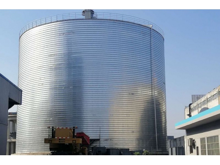 Silos de fondo plano