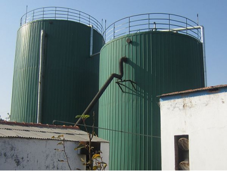 Silos de fondo plano