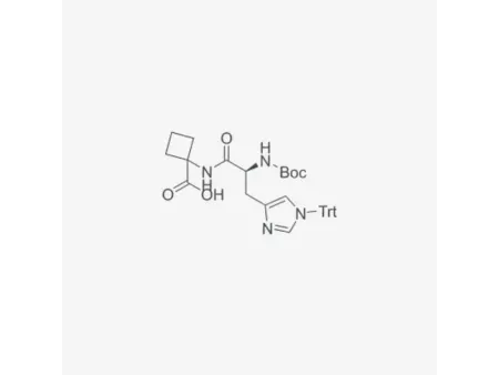 Ácido Boc-L-His(Trt)-1-aminociclobutanocarboxílico
