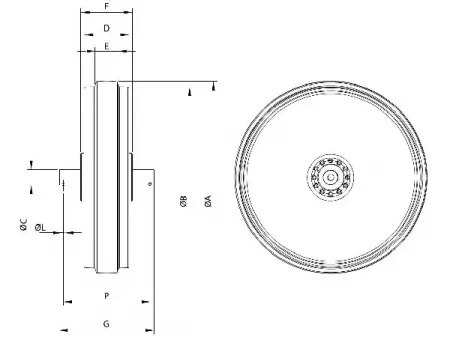 Rueda guía trasera para bulldozer Caterpillar D6H