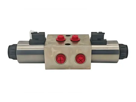 3 posiciones 6 vías  Válvula direccional solenoide