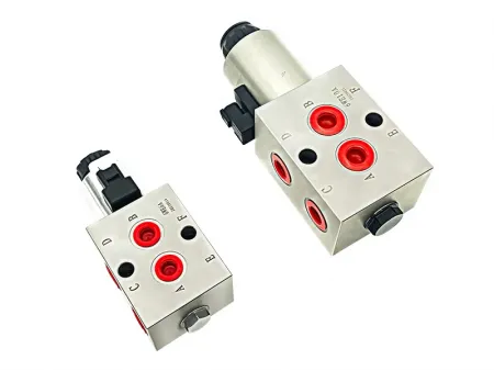 2 posiciones 6 vías  Válvula direccional solenoide