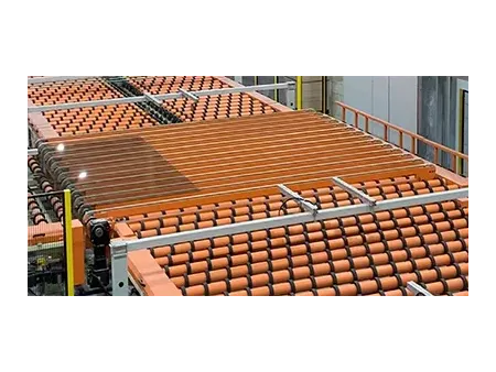 Transportador de rodillos de vidrio