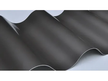 Panel metálico ondulado para muro