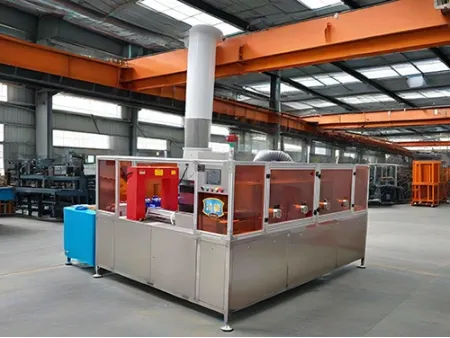 Túnel de lavado para ejes de motor