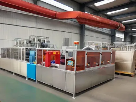 Túnel de lavado para ejes de motor